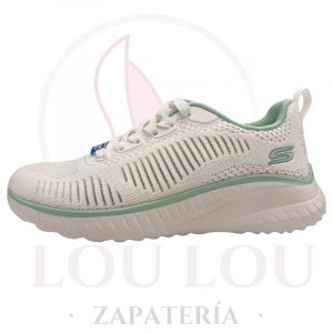Tenis Skechers Bobs Squad Chaos color Blanco