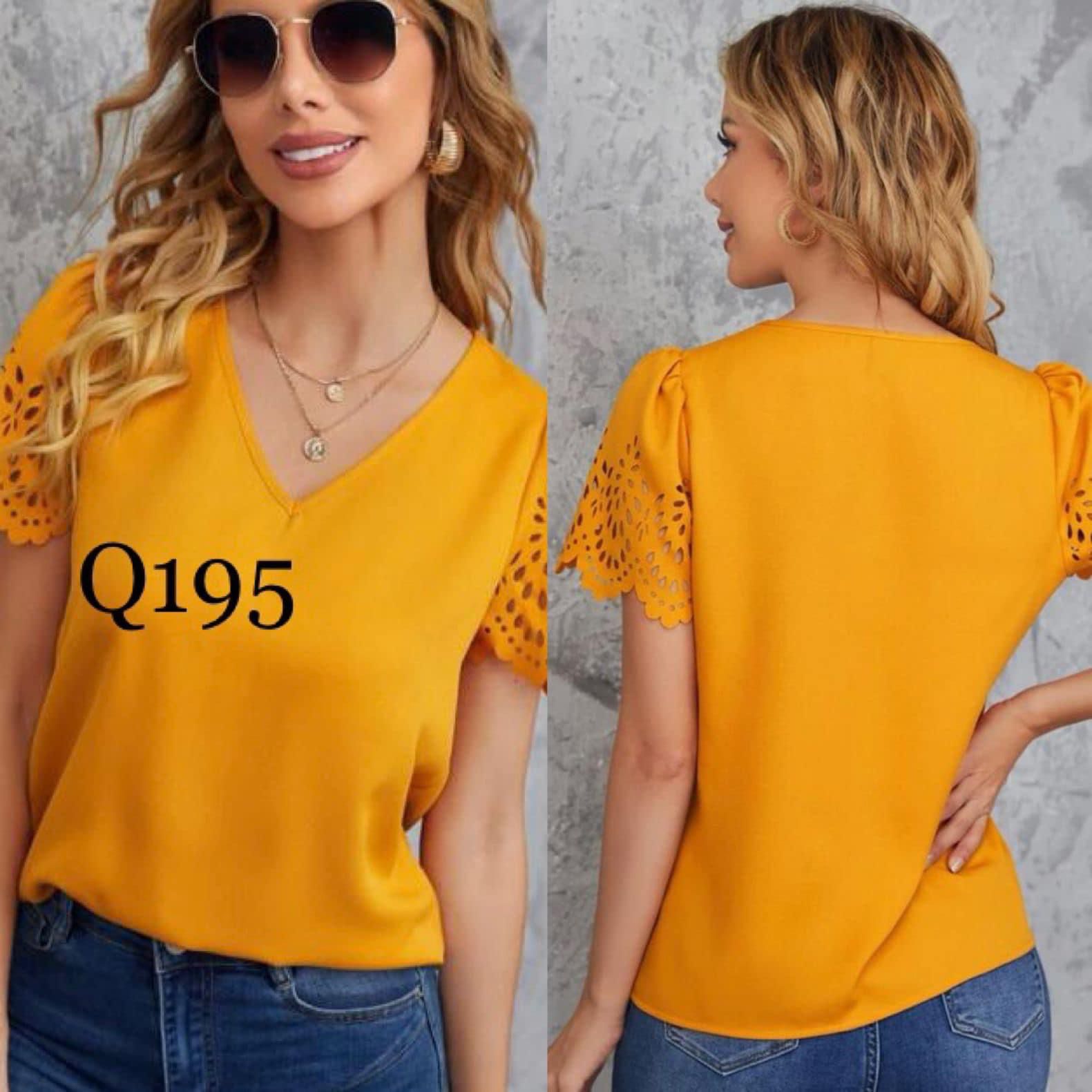 Blusa Valencia Mostaza
