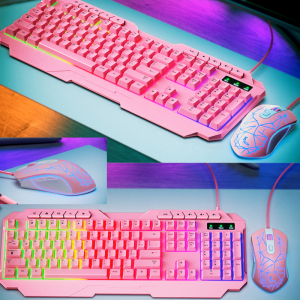 ombo para videojuegos de teclado multimedia en español y mouse