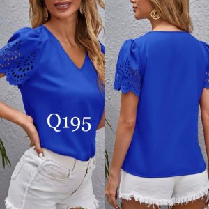 Blusa Valencia Azul Pavo