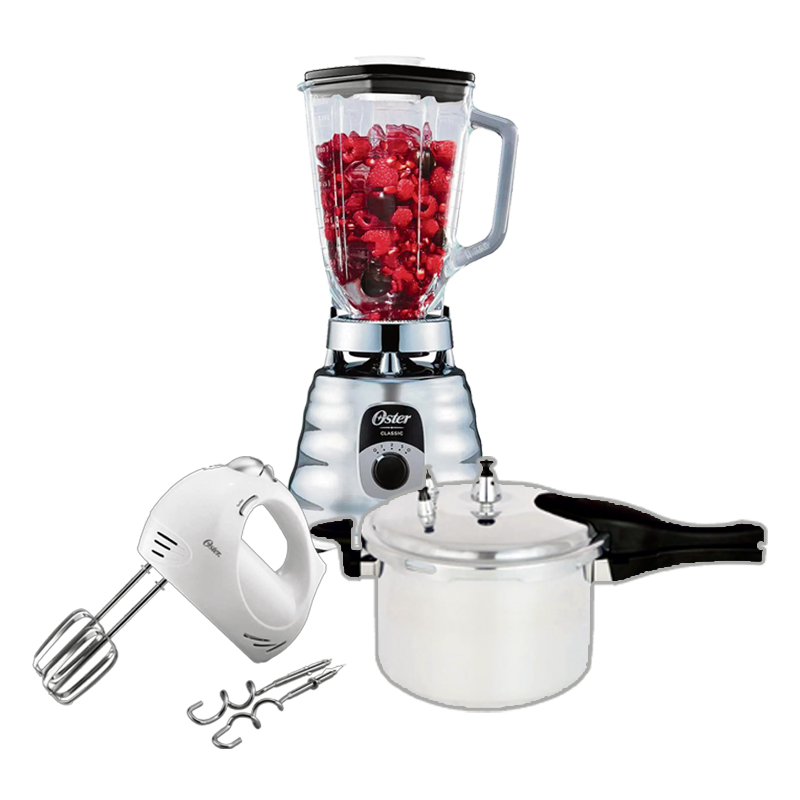 COMBO OSTER BATIDORA + LICUADORA + OLLA DE PRESION