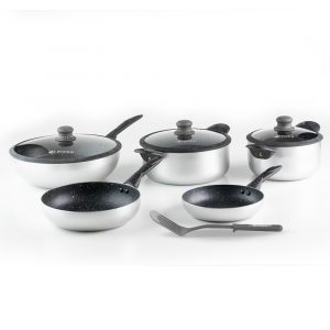 Batería de cocina Roma de 9 piezas