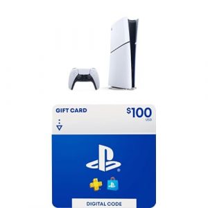 Bundle of PlayStation®5 Digital Edition (slim) + $100 PlayStation Store Gift Card [Digital Code]