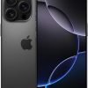 Apple iPhone 16 Pro, versión estadounidense, 128 GB, titanio negro - desbloqueado (renovado)