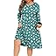 POSESHE Women's Plus Size Dresses Long Sleeves Crew Neck Casual Dresses Empire Waist Loose Flowy Dress with Pockets