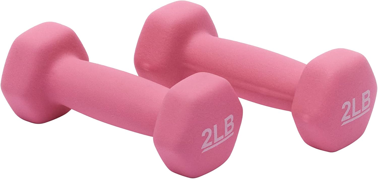 Amazon Basics Neoprene Dumbbell Hand Weights for Exercise and Muscle Toning - Image 2