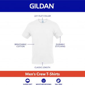 Gildan Mens Crew T-Shirts, Multipack, Style G1100