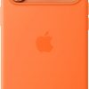 Apple iPhone 17 Pro Max Silicone Case with MagSafe and Camera Control: Lightweight Phone Case, Wireless Charging Compatible, Smooth Matte Finish; Orange