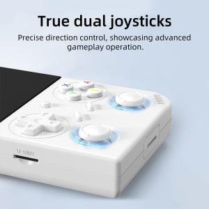 RG35XX Pro Retro Handheld Game Console , RG 35XXPro Support HDMI TV Output 5G WiFi Bluetooth 4.2 , 3.5 Inch IPS Screen Linux System Built-in 64G TF Card 4353 Games(White-New)
