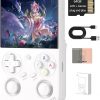 RG35XX Pro Retro Handheld Game Console , RG 35XXPro Support HDMI TV Output 5G WiFi Bluetooth 4.2 , 3.5 Inch IPS Screen Linux System Built-in 64G TF Card 4353 Games(White-New)