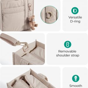 BAGSMART Small Tote Bag for Women, Lightweight with Zipper, Crossbody Purses for Travel Work College