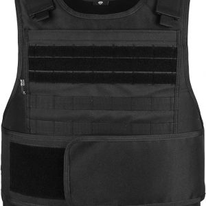 MGFLASHFORCE Chaleco táctico para hombre, chaleco de seguridad Fbi Airsoft de policía
