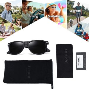 Joopin Square Sunglasses Polarized UV Protection Trendy Designer Sun Glasses Men Women