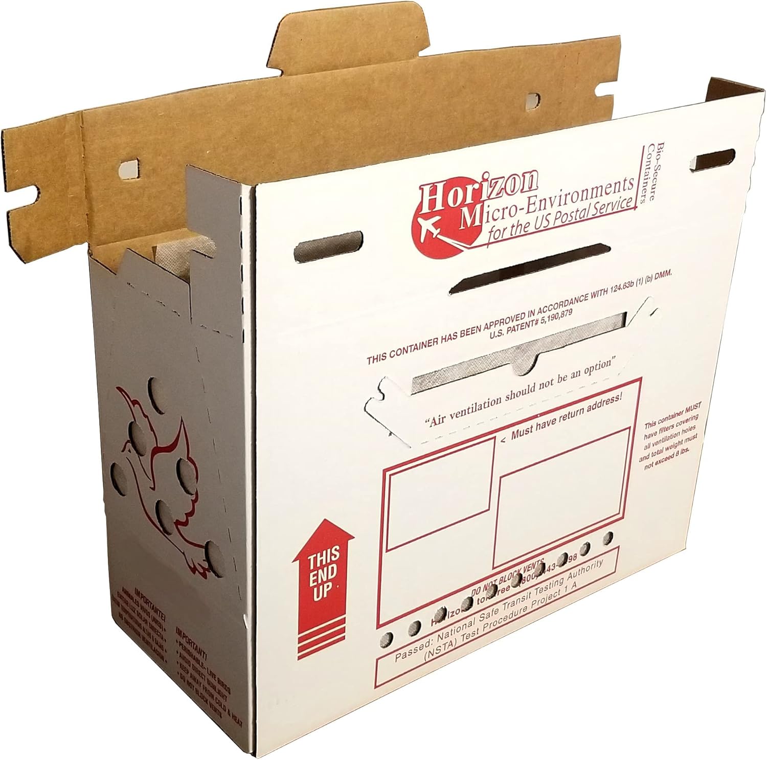 'Vented' Singles Live Chicken Shipping Boxes (10 pack) - Image 5