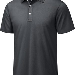 TACVASEN Mens Golf Shirt Dry Fit Mens Polo Shirts Short Sleeve Performance Golf Polos for Men with Collar Work Shirts