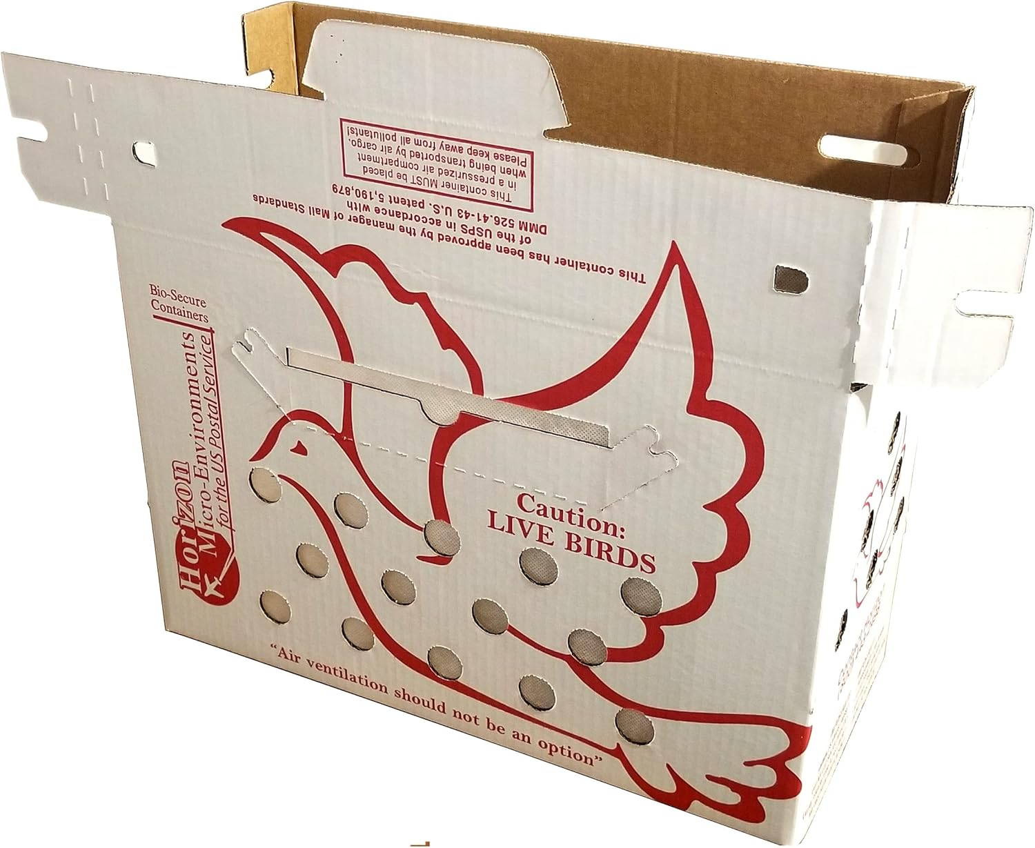 'Vented' Singles Live Chicken Shipping Boxes (10 pack) - Image 3