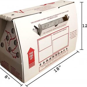 'Vented' Singles Live Chicken Shipping Boxes (10 pack)