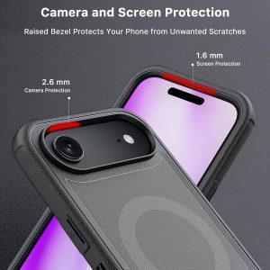 M MYBAT PRO for iPhone Air Case, [Compatible with Magsafe], Anti-Drop, Shockproof, Heavy Duty Protection (Black)