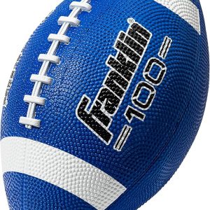 Franklin Sports - Pelotas de fútbol americano Grip-Rite 100 para niños y jóvenes, de goma, duraderas, para categoría infantil, para exteriores, pelota única + paquete de 6 pelotas disponible