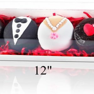 50 Pack 12 x 2.8 x 2.4 Inches Chocolated Covered Strawberries Boxes Macaron Boxes with Clear Lids, 12 Inches Long Bakery boxes with Window for Chocolate,truffle,Cocoa Bombs,Cookies