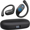 Auriculares de oreja abierta, auriculares Bluetooth 5.3 deportivos con pantalla digital inteligente, tiempo de reproducción de 36 horas, IP54 impermeable, auriculares inalámbricos de diseño
