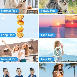 Digital Camera, 5K Vlogging Camera for Photography, 80MP Dual Screen Point and Shoot Digital Camera with Auto Focus, 18X Zoom, Flash, 2 Batteries, 32GB Card for Teens and Adults (White)