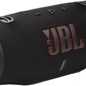 JBL Charge 6 - Portable Waterproof & Drop-Proof Bluetooth Speaker, Bold Pro Sound with AI Sound Boost, 28Hrs of Playtime, Built-in powerbank & Removable Carrying Strap (Black) (Renewed)