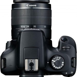 Canon EOS 4000D / Rebel T100 DSLR Camera w/EF-S 18-55mm f/3.5-5.6 Lens 3 Lens Kit Bundled with 128GB Memory + Wide Angle Lens + Telephoto Lens + Flash + More (Renewed) Black