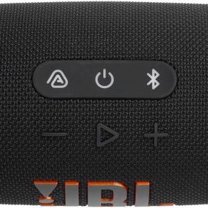 JBL Charge 6 - Portable Waterproof & Drop-Proof Bluetooth Speaker, Bold Pro Sound with AI Sound Boost, 28Hrs of Playtime, Built-in powerbank & Removable Carrying Strap (Black) (Renewed)