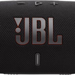 JBL Charge 6 - Portable Waterproof & Drop-Proof Bluetooth Speaker, Bold Pro Sound with AI Sound Boost, 28Hrs of Playtime, Built-in powerbank & Removable Carrying Strap (Black) (Renewed)