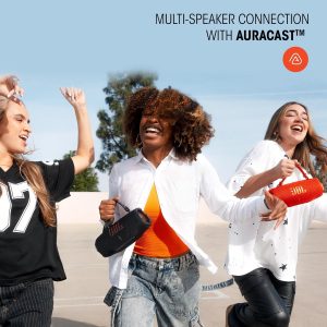 JBL Charge 6 - Portable Waterproof & Drop-Proof Bluetooth Speaker, Bold Pro Sound with AI Sound Boost, 28Hrs of Playtime, Built-in powerbank & Removable Carrying Strap (Black) (Renewed)