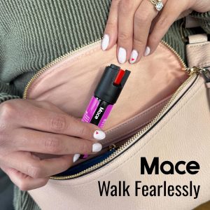 Mace Pepper Spray - Pocket, Sport, & Twist Lock Models, Max Strength 10% OC Formula, Long Lasting UV Dye, Self Defense Pepper Spray for Women & Men