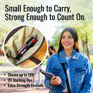 Mace Pepper Spray - Pocket, Sport, & Twist Lock Models, Max Strength 10% OC Formula, Long Lasting UV Dye, Self Defense Pepper Spray for Women & Men